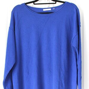89th & Madison Cobalt Blue Asymmetrical Tunic Sweater XL